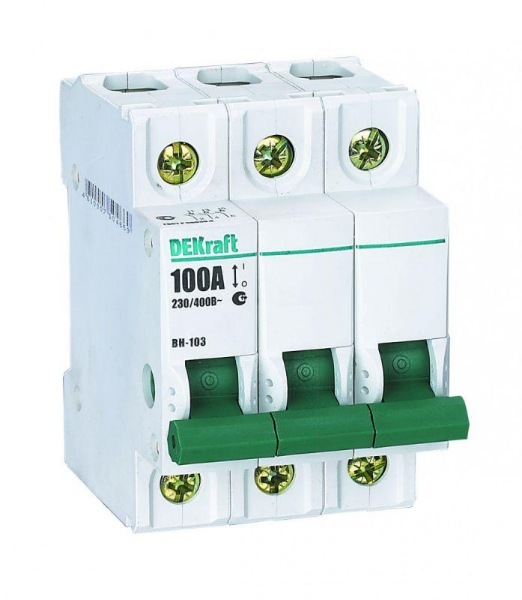 Выключатель-разъединитель 3п 100А ВН-103 DEKraft 17063DEK