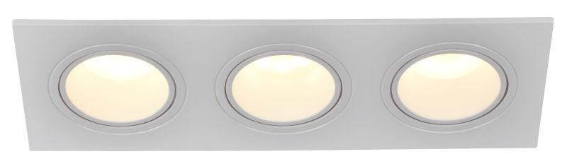 Светильник 4103 встраиваемый 3хMR16 квадрат пласт. бел. IEK LT-UVB0-4103-GU05-3-K01