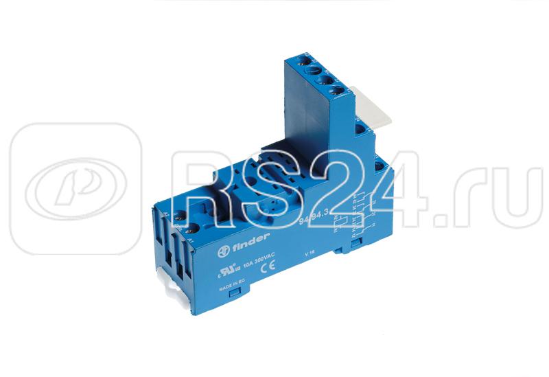 Розетка с винт. клеммами для реле 55.32 55.34 таймера 85.02 85.04 с пластм. клипсой FINDER 94943SPA