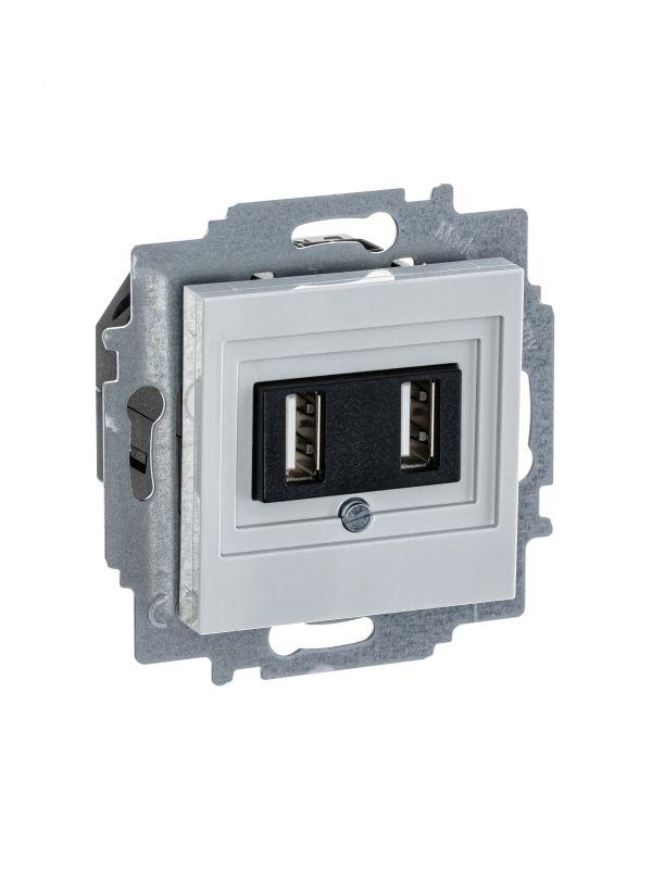 Устройство зарядное USB двойн. Levit сер. ABB 2CHH290040A6016