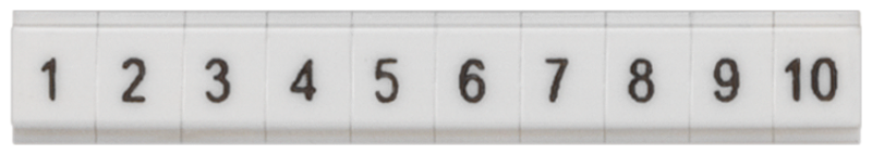 Табличка плоская длинная 31 - 40 ZBF4 Siemens 8WH81211AB35