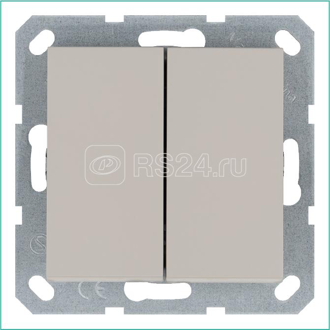 Переключатель проходной 2-кл. 10А IP20 механизм тауп Jasmart G3022T