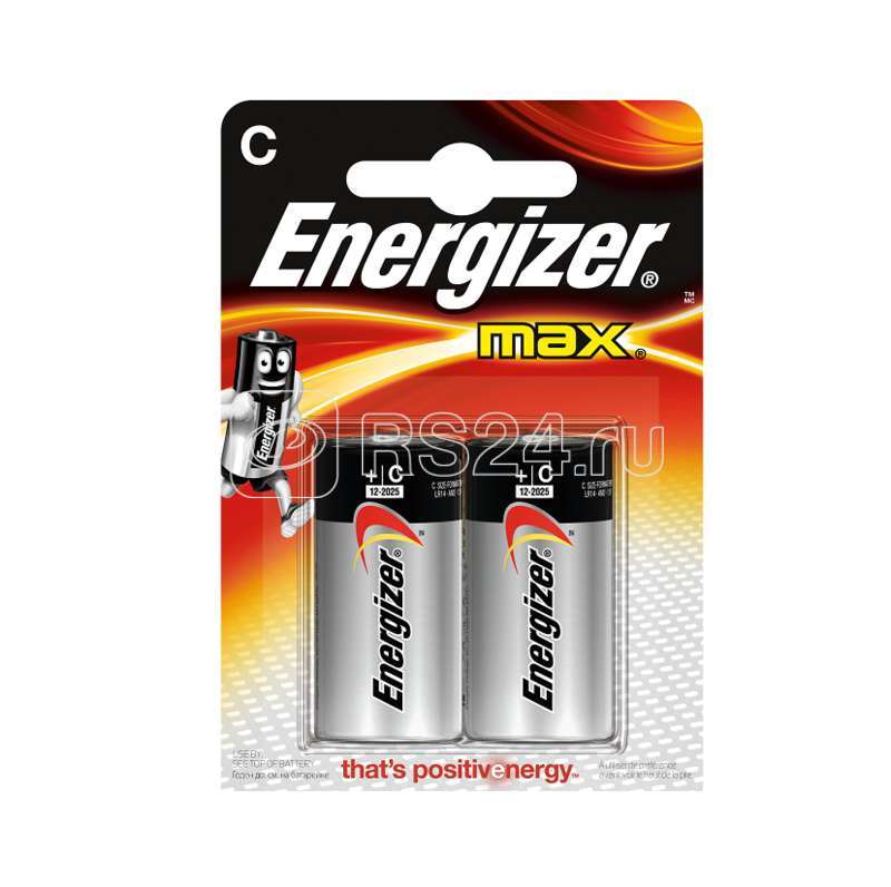 Элемент питания алкалиновый C/LR14-2BL Max (блист.2шт) Energizer Б0016822 Элемент питания алкалиновый C/LR14-2BL Max (блист.2шт) Energizer Б0016822