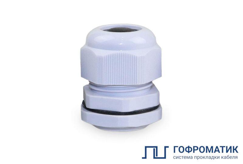 Сальник PG48 d37-44мм IP68 пластик. сер. ГОФРОМАТИК zeta30890