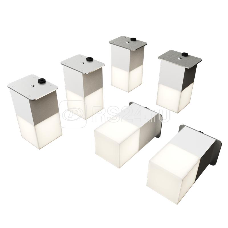 Светильник светодиодный RVE-LBX-LUMO40-PLAZA5010-6-GR квадрат грильято 6шт 40х40х80мм 14Вт встраиваемый 4000К бел. RVElektro RVE00003265