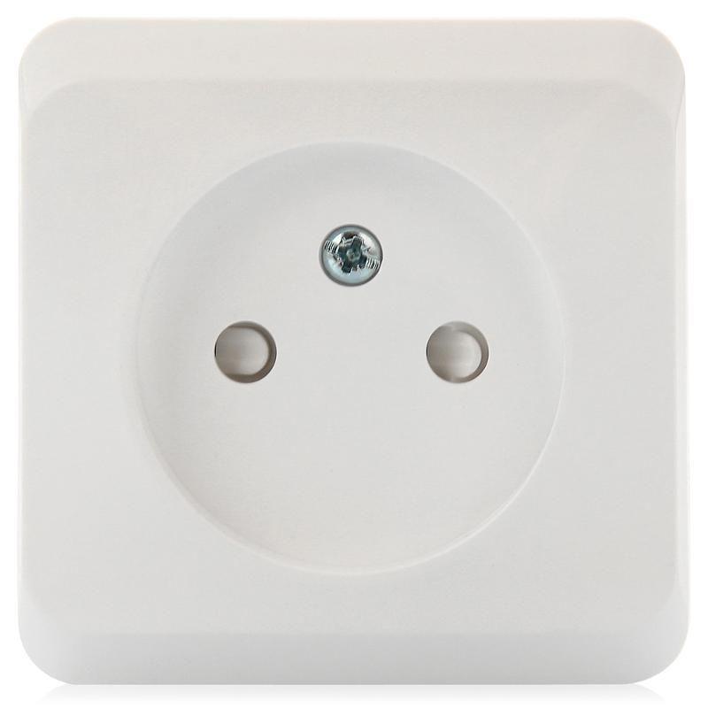 Розетка 1-м ОП Этюд 16А IP20 250В без заземл. защ. шторки бел. SE PA16-002B