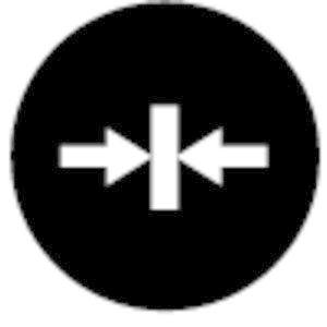 Шильдик кнопочный плоский "Зажимать" M22-XD-S-X14 черн. EATON 218180