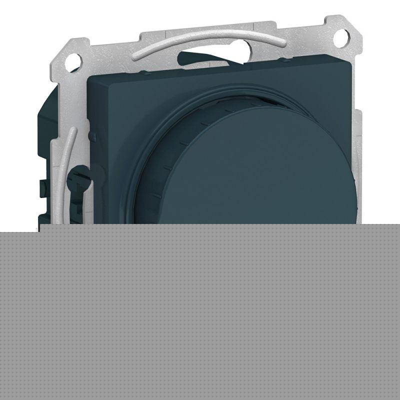 Светорегулятор поворотно-нажимной AtlasDesign 400Вт механизм изумруд SE ATN000823