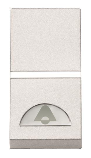 Механизм 1-кл. кнопки с клавишей и символом "Звонок" 1мод. Zenit бел. ABB 2CLA210400N1101