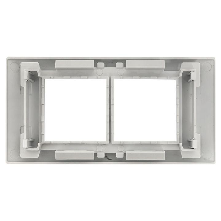 Рамка 2-м 4мод. + суппорт для парапетного кабельного канала C-Line EKF sup-4-105-50