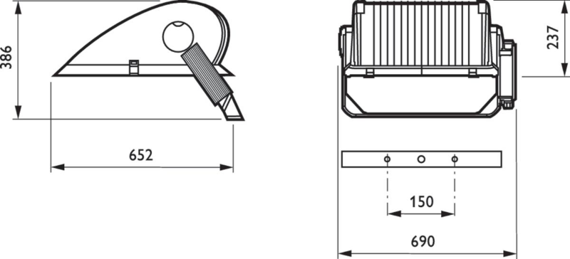 Прожектор MVP507 MHN-LA2000W/400В MB PHILIPS 910400188512