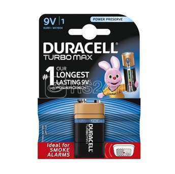 Элемент питания 6LR61-1BL TURBO (блист.1шт) Duracell Б0018573