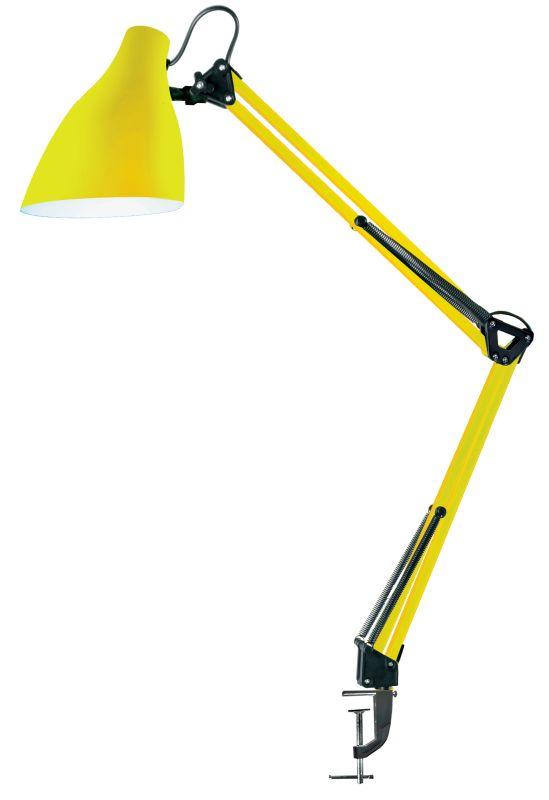 Светильник настольный KD-335 C07 40Вт E27 230В с метал. струбциной желт. Camelion 13880