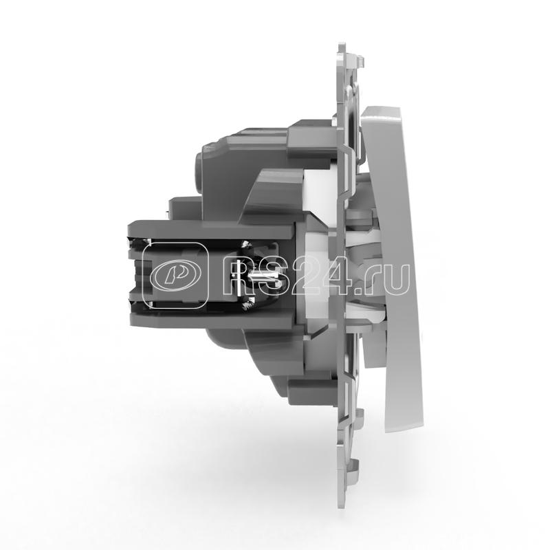 Выключатель 2-кл. СП Pixel 10А IP20 с индикатором механизм алюм. TOKOV ELECTRIC TKE-PX-V2I-C03