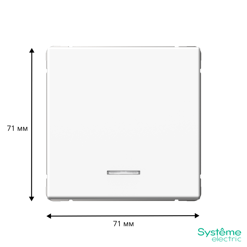 Выключатель кнопочный 1-кл. ArtGallery 10А с подсветкой механизм лотос SE GAL001316