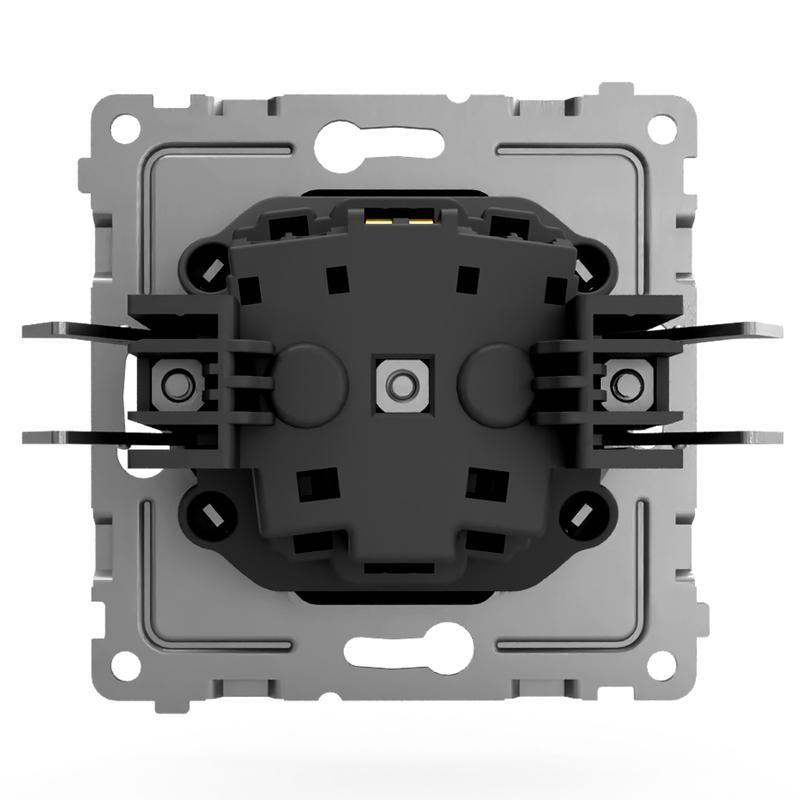Розетка 1-м СП Pixel 16А IP20 с заземл. механизм карбон TOKOV ELECTRIC TKE-PX-R1Z-C14