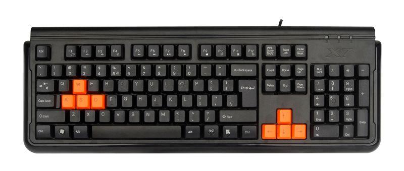 Клавиатура X7-G300 черн. USB for gamer G300 USB BLACK A4TECH 512748