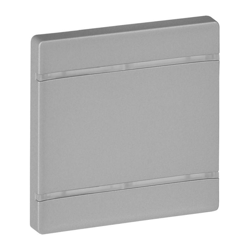 Панель лицевая Valena Life MyHome для механизмов BUS/SCS без маркировки 2мод. алюм. Leg 755062