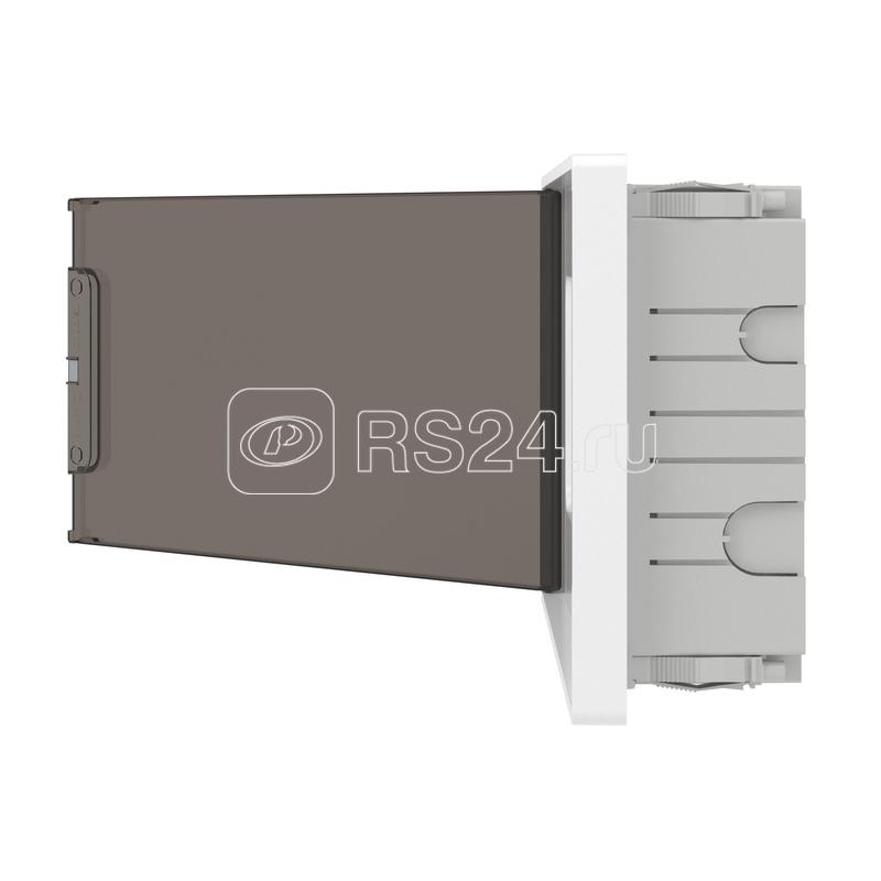 Щиток 18 мод встраиваемый для полых стен FRAME с тонированной дверцей с 2 шинами PEN на 8 и 10 отв. бел. DKC F18B3WD