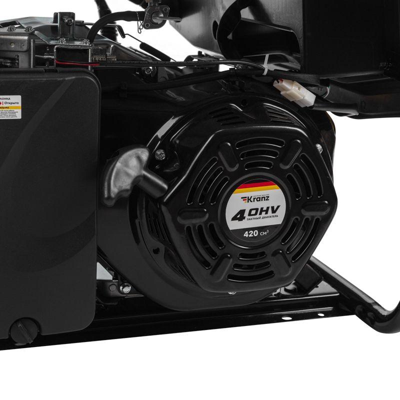 Генератор бензиновый KR5500EA 5.5кВт 230В 25л коннектор автоматики электростартер KRANZ KR-16-1135