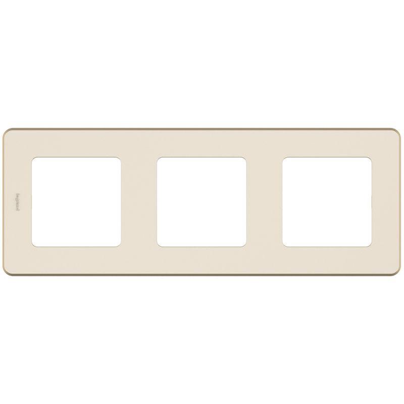 Рамка 3-м Inspiria сл. кость IEK 673951