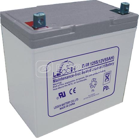 Аккумулятор 12В 55А.ч LEOCH DJM1255 LEOCH