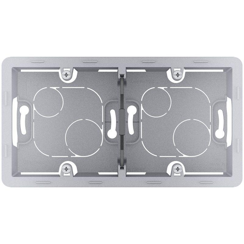 Коробка 2-м ОП Inspiria алюм. IEK 673992