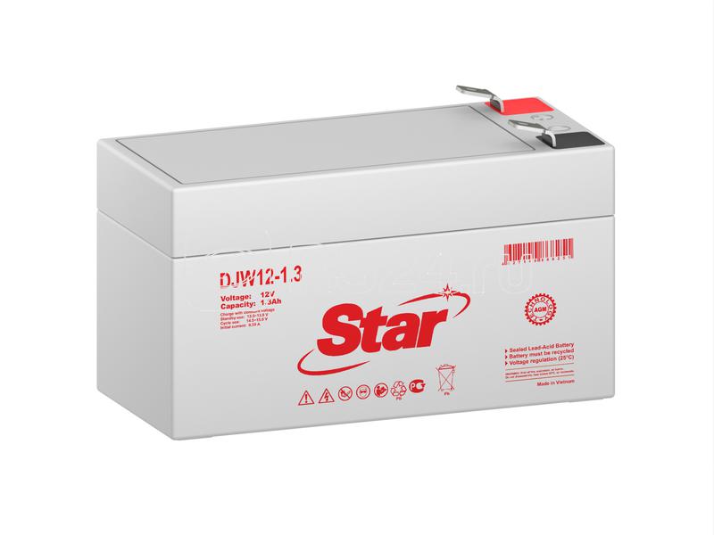 Аккумулятор 12В 1.3А.ч Star DJW12-1.3
