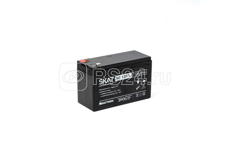 Аккумулятор 12В 7А.ч макс. ток заряда 2.1А SKAT SB 1207L Бастион 2534