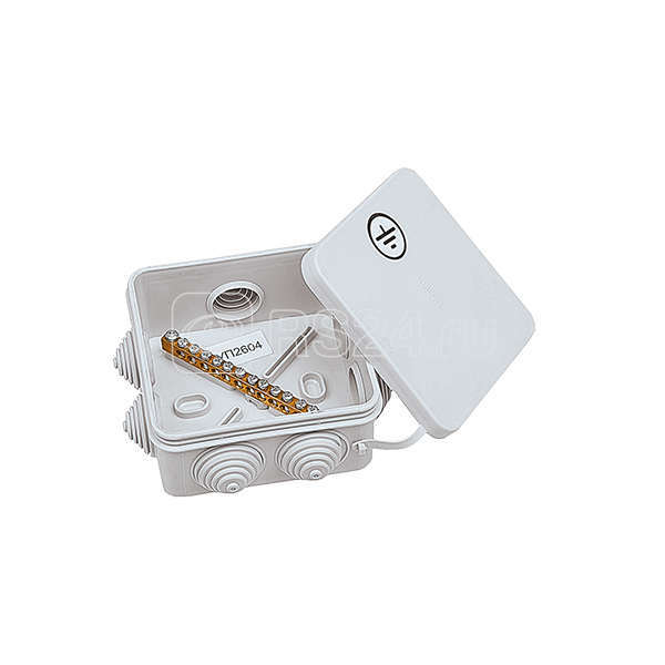 Коробка уравнивания потенциалов 85х85х40мм 7 подключ. EZETEK 44457