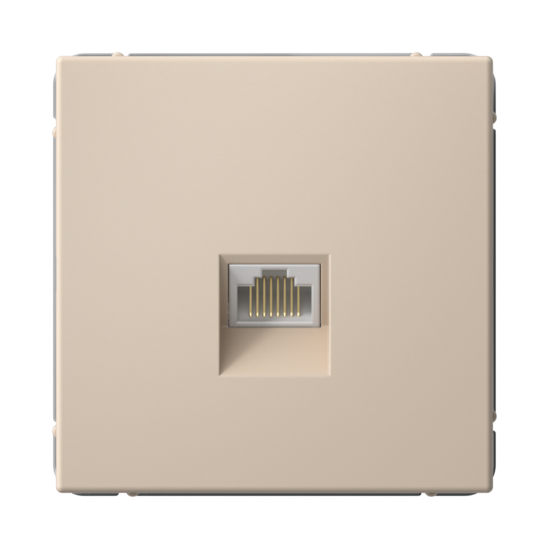 Розетка компьютерная ArtGallery RJ45 кат.6A механизм песочн. SE GAL001286