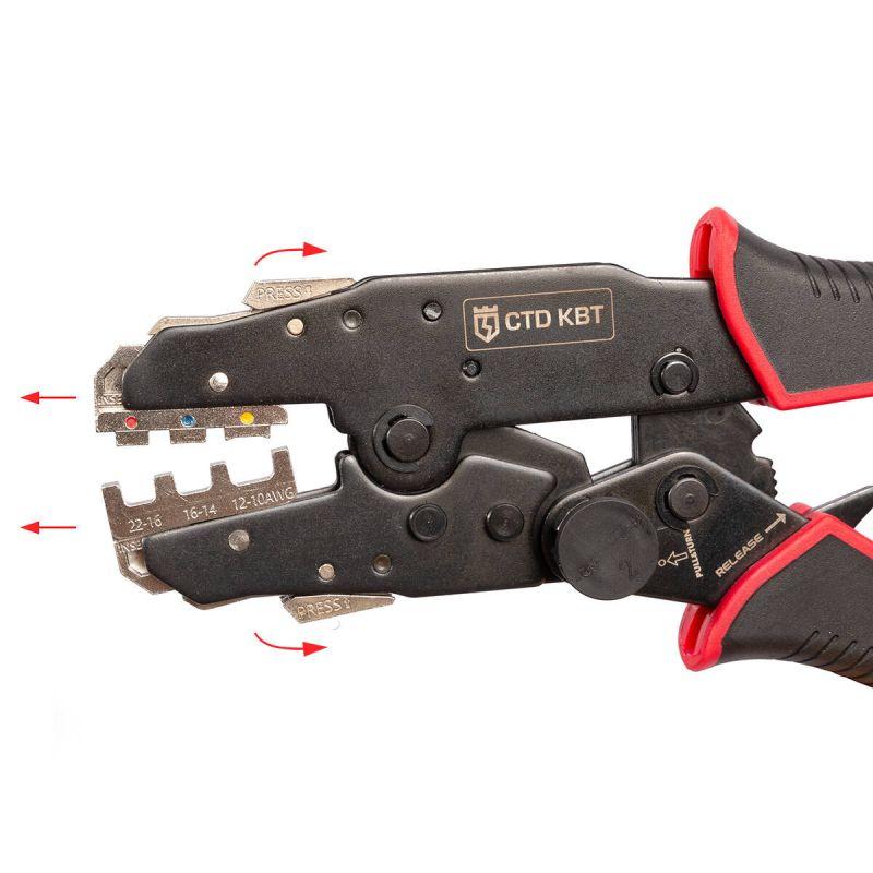 Пресс-клещи с набором матриц CTD+5 серия QUICK PRO КВТ 101859