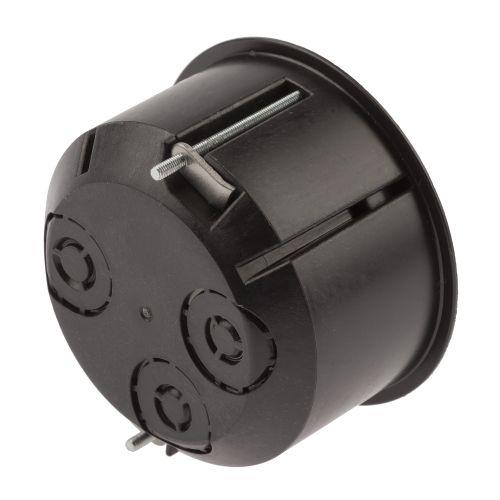 Коробка установочная для полых стен саморезы метал. лапки черн. IP20 KUP-73-45-m-black ЭРА Б0052724