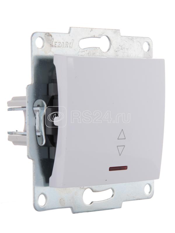 Переключатель проходной 1-кл. 1п СП Karina 10А IP20 с подсветкой механизм бел. LEZARD 707-0288-114