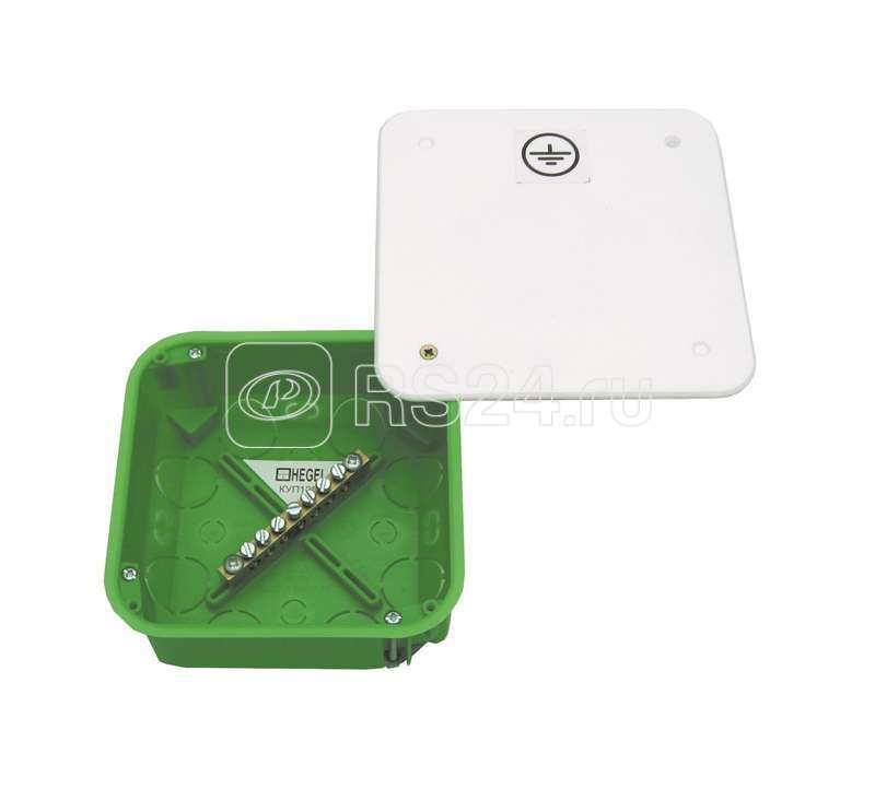 Коробка распределительная СП 106х106х50мм IP55 для уравн. потенциалов HEGEL КУП1201-И