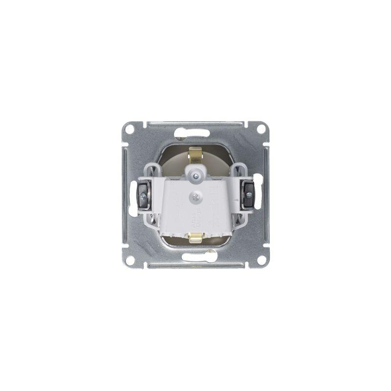 Розетка 1-м СП AtlasDesign 16А IP20 с заземл. защ. шторки механизм алюм. SE ATN000345