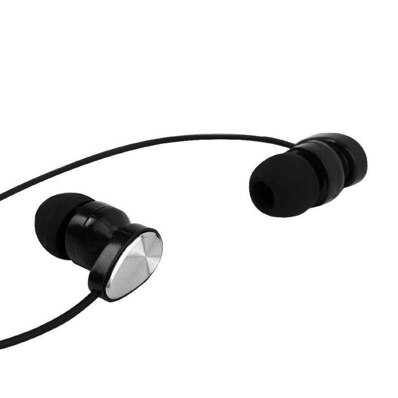 Наушники вакумные с микрофоном проводные ELX-WHP02P-C02 ПРОМО 3.5мм 1.2м пакет черн. Ergolux 15280