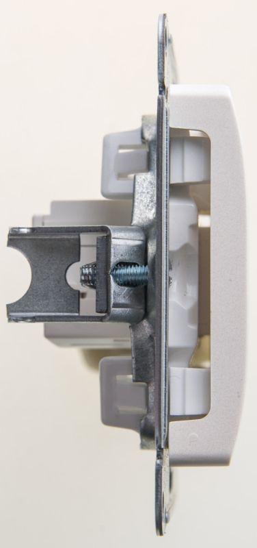 Розетка компьютерная 1-м Glossa RJ45 кат.5E механизм перламутр. SE GSL000681K