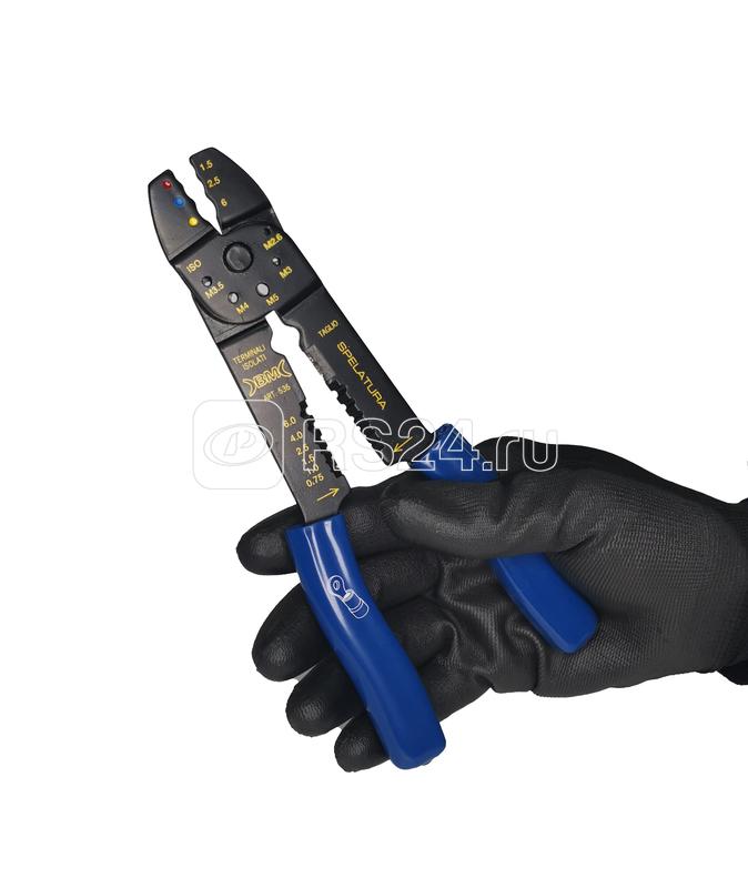 Пресс-клещи для изолированных кабельных наконечников 0.5-6кв.мм BM BM-536