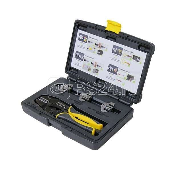 Набор из пресс-клещей ПК-22БМ+ 220мм и 4 быстросм. матрицы Тип ABCD (в кейсе) SHTOK 03502