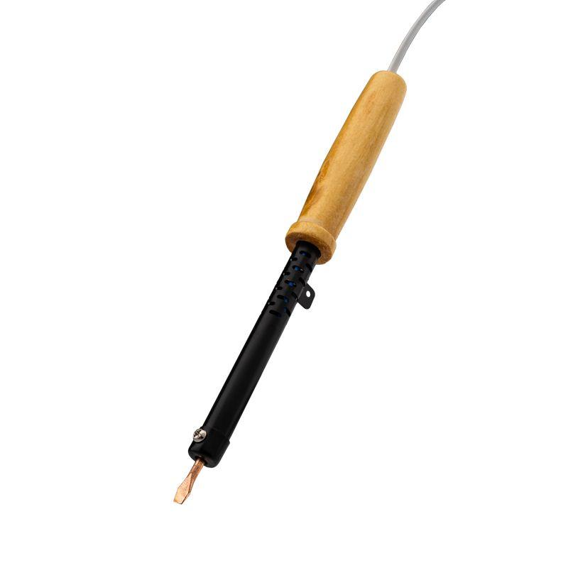 Паяльник ЭПСН 220В 25Вт дерев. ручка ПД Rexant 12-0225