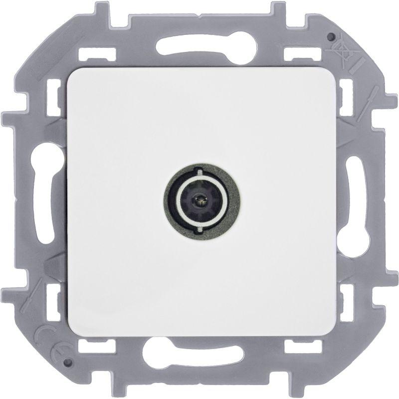 Розетка телевизионная TV Inspiria 2дБ 0-2400мГц с топологией "звезда" механизм бел. IEK 673850