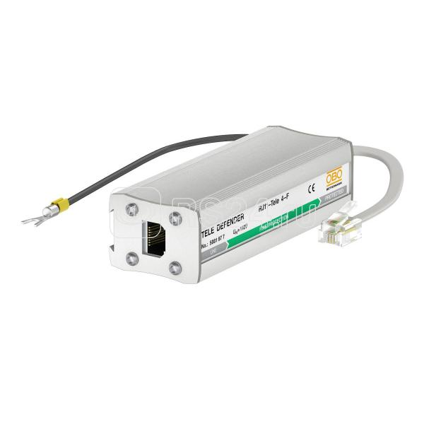 Устройство комбинированной защиты для систем ISDN RJ11 RJ11-TELE 4-F OBO 5081977