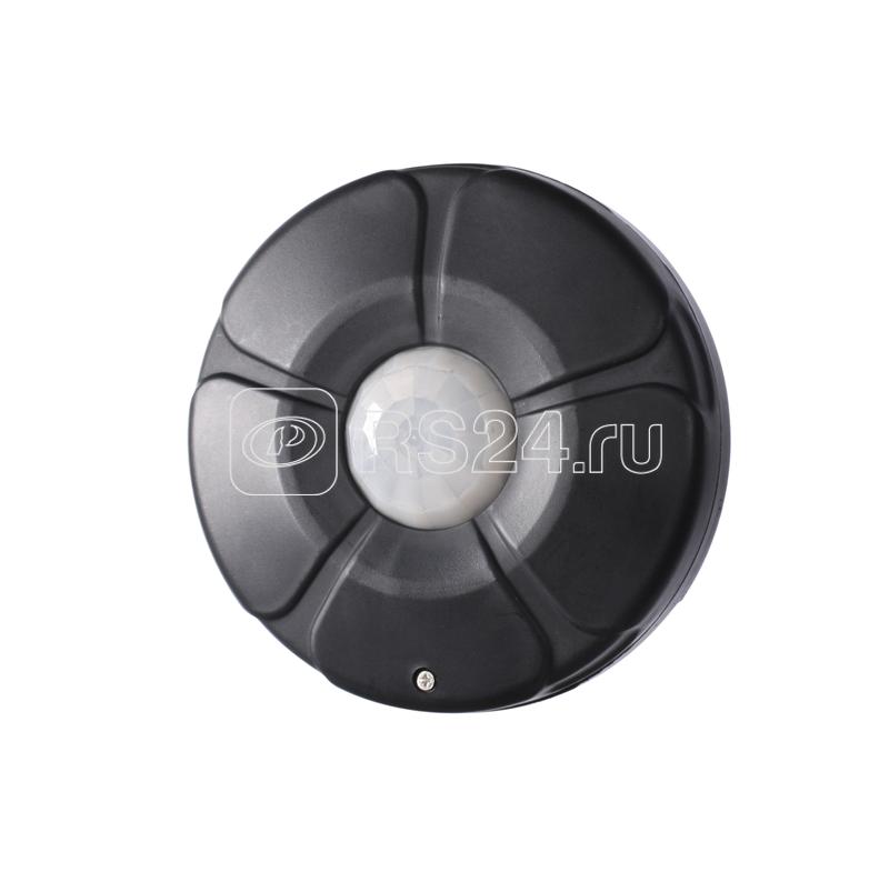 Датчик движения инфракрасный DR-06 B (черн.макс. дальность 5м 360град. монтаж на плоскость 230В AC 7А 1NO IP44) F&F EA01.007.006