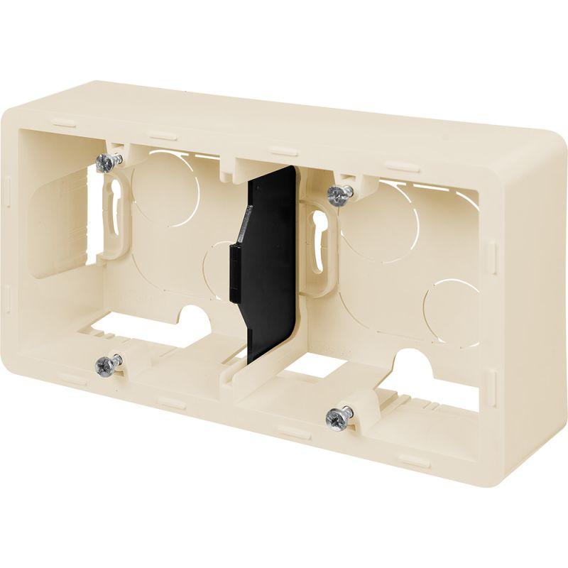 Коробка 2-м ОП Inspiria сл. кость IEK 673991