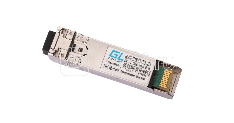 Модуль SFP+WDM 10Гбит/с одно волокно SM LC Tx:1330/Rx:1270нм 16дБ до 40км DDM NIKOMAX GL-OT-ST16LC1-1330-1270