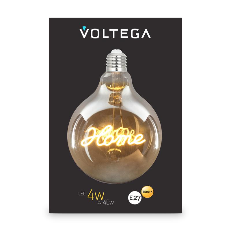 Лампа светодиодная Loft Led G125 4Вт 2500К E27 Voltega 8551