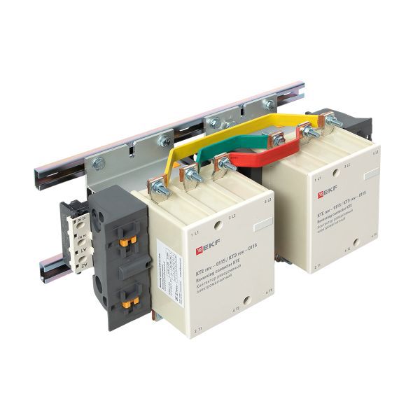 Контактор реверсивный КТЭ 115А кат. 230В AC 2НО EKF ctr-b-r-115