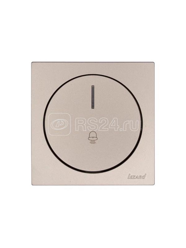Кнопка звонка СП OSEN с подсветкой механизм титан LEZARD 743-3788-108