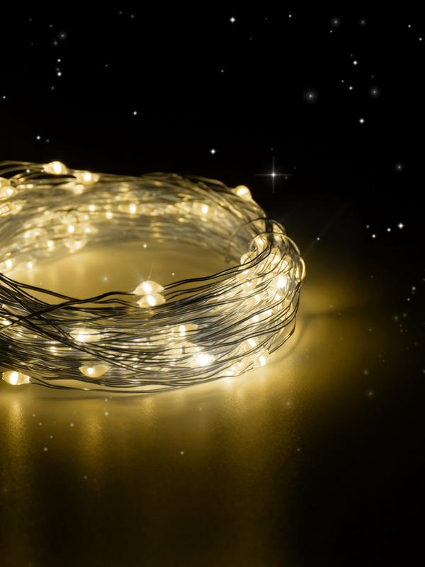 Гирлянда DC-G05-20YS2 20LED 2xCR2032(в компл.) желт. (уп.2шт) ФАZА 5047976